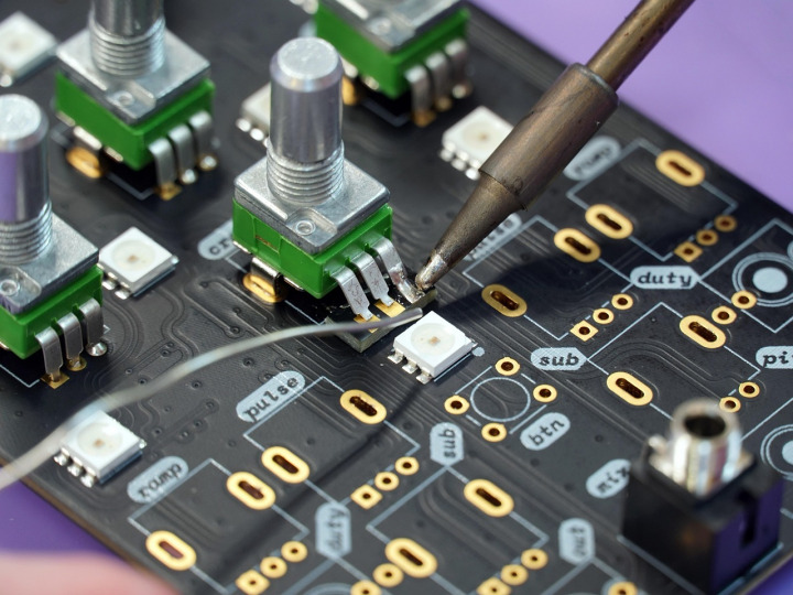 computer repair technician working